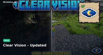Мод Clear Vision — Updated Minecraft BE
