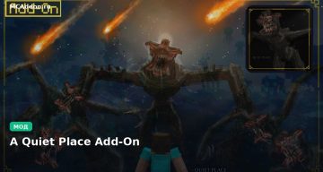 Мод A Quiet Place Add-On Minecraft BE