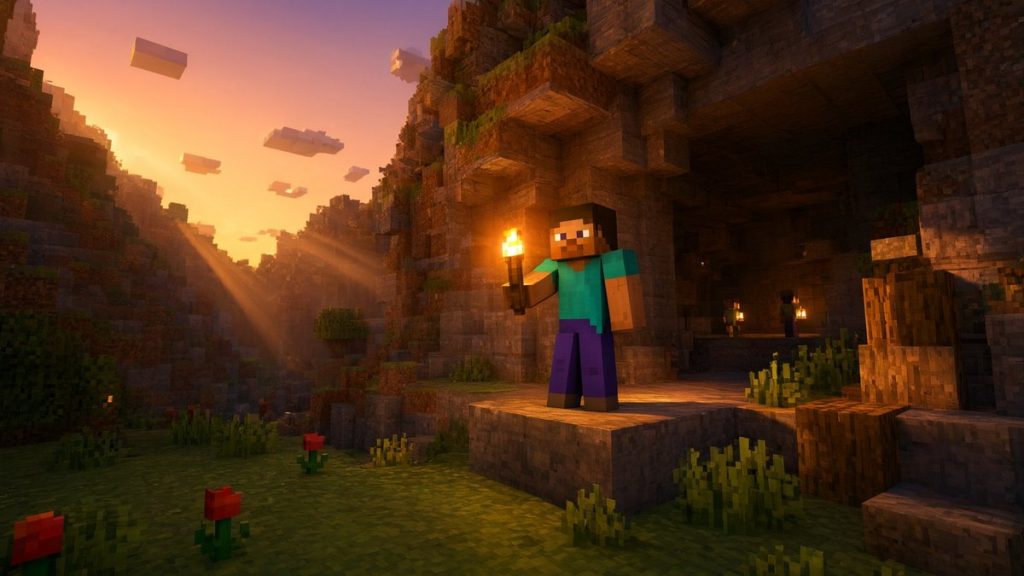 Мод Динамическое освещение Java Minecraft BE