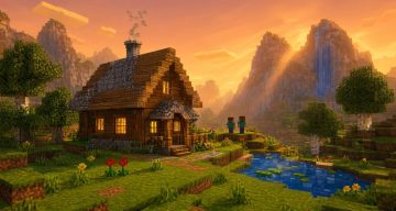 Карта Стартовые дома всех биомов Minecraft PE