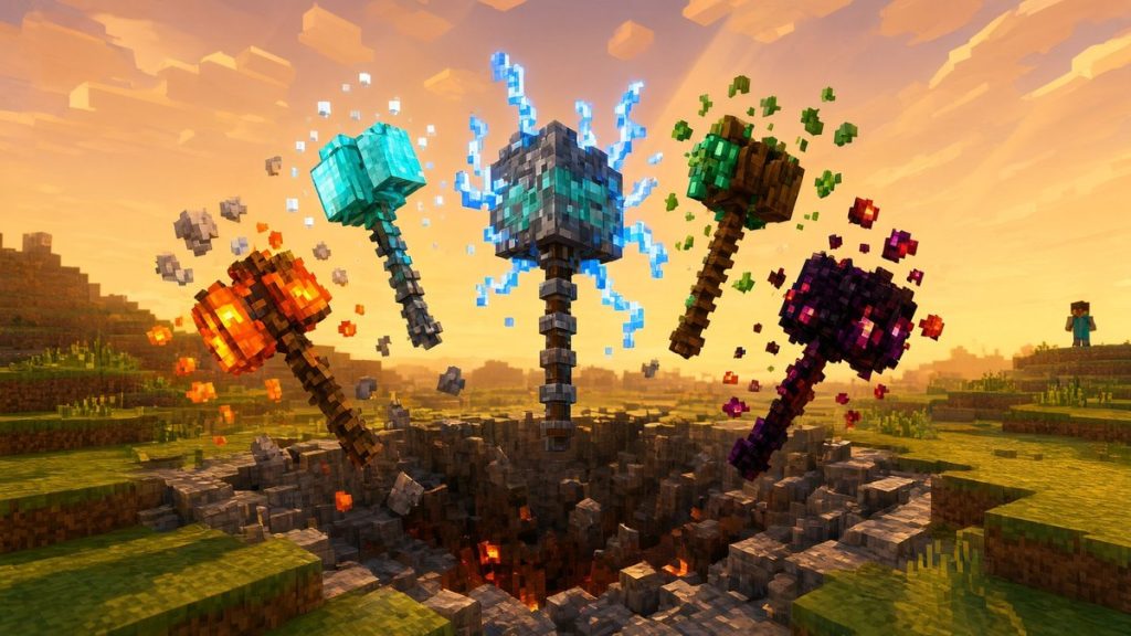 Мод Новые булавы Minecraft BE