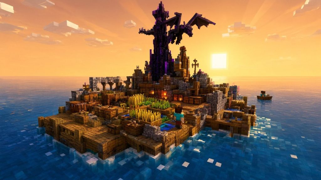 Карта Сто дней на плоту Minecraft PE