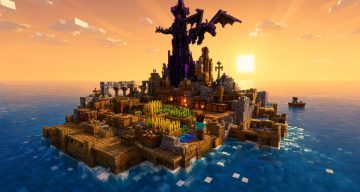 Карта Сто дней на плоту Minecraft PE