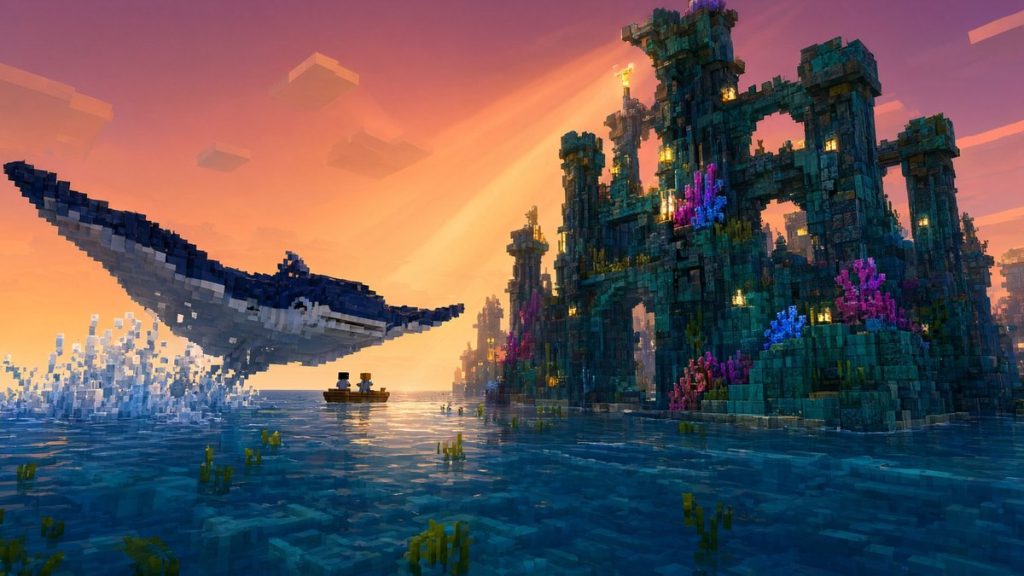 Мод Водные глубины Minecraft BE