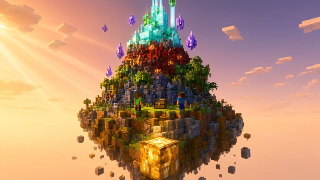 Карта Продвинутый один блок: хардкор Minecraft PE