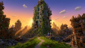 Карта Апокалиптический город Ruinveil Minecraft PE