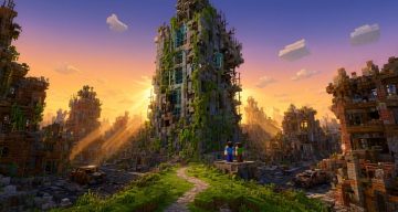 Карта Апокалиптический город Ruinveil Minecraft PE