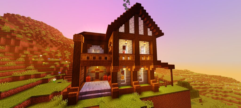 Карта Стартовые дома всех биомов Minecraft PE
