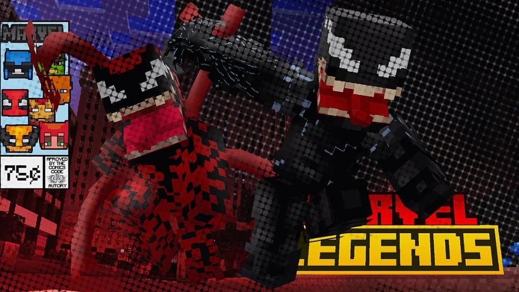 Мод MARVEL LEGENDS Minecraft BE