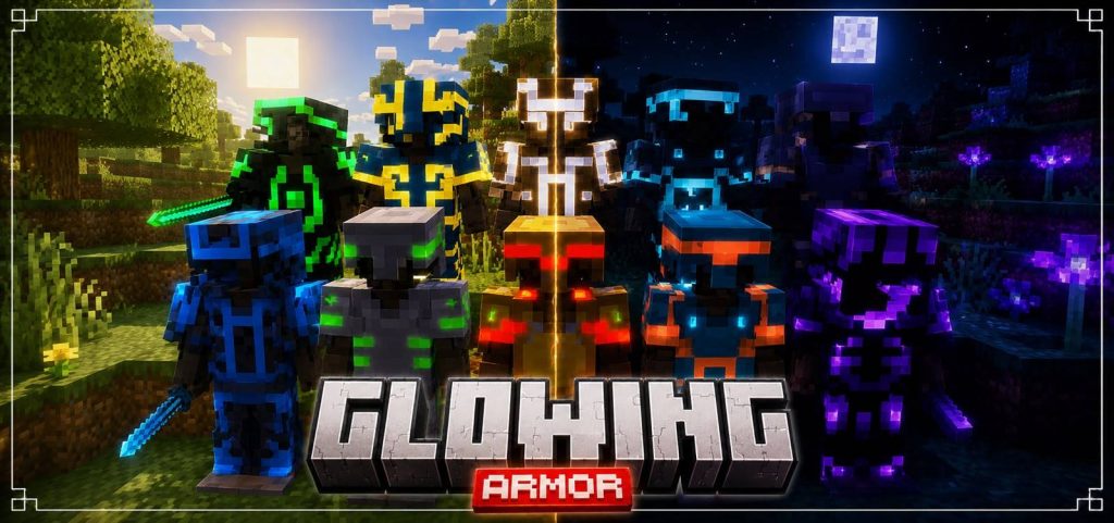 Текстуры Светящаяся броня Minecraft BE