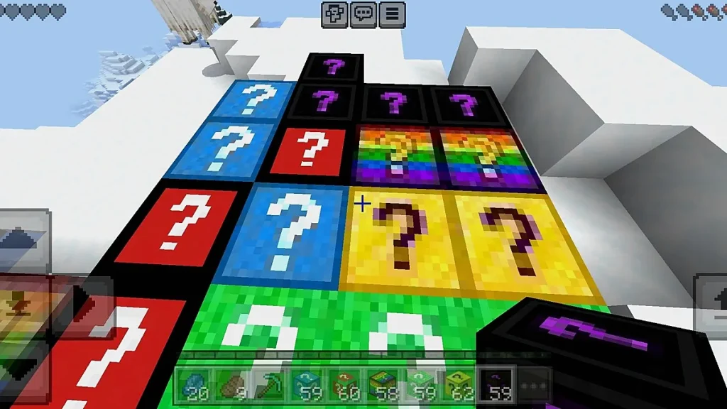 Мод Lucky Blocks+ v2 Addon: 6 Variants & 50+ Rewards Minecraft BE