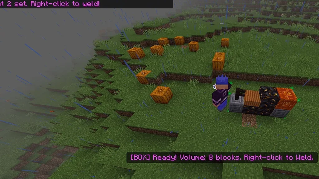 Мод Physics Glue Create Minecraft BE
