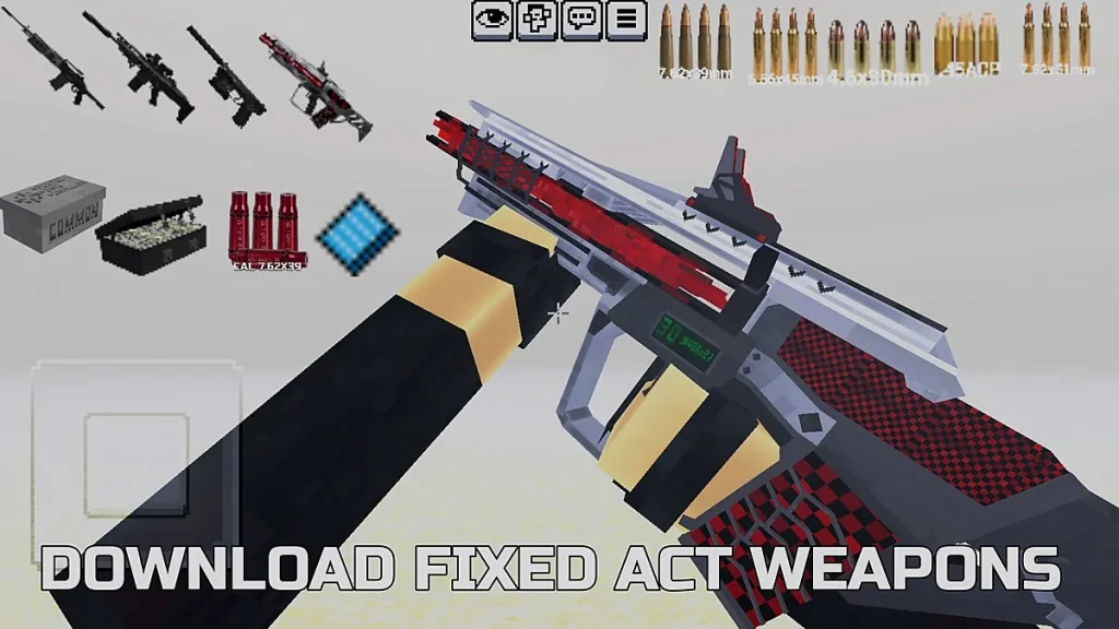 Мод ACT WEAPONS Minecraft BE