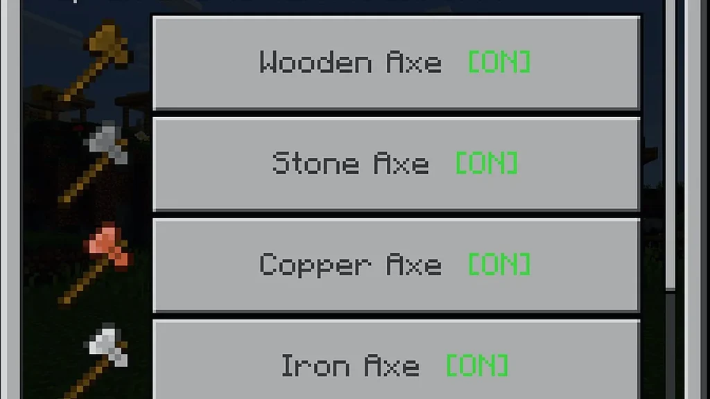 Мод Advance Tree Capitator - Achievement Friendly Minecraft BE