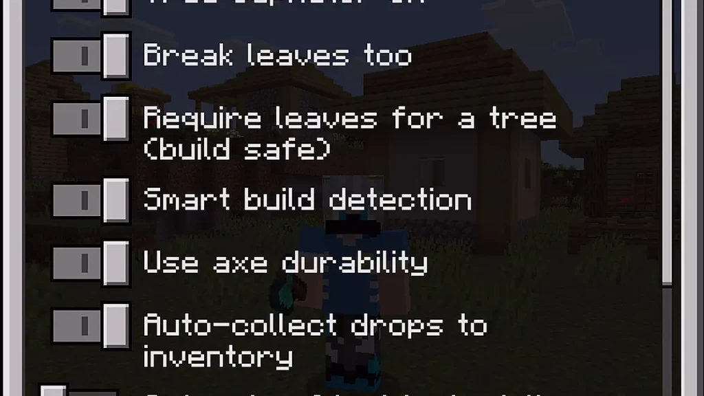 Мод Advance Tree Capitator - Achievement Friendly Minecraft BE