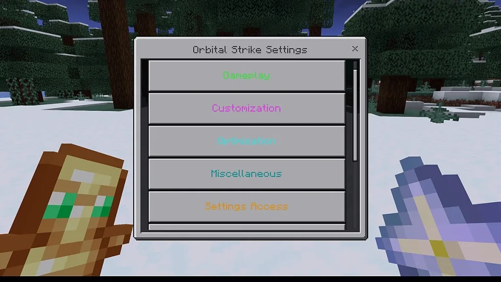 Мод Nikolais Orbital Strike Cannon V2 Minecraft BE
