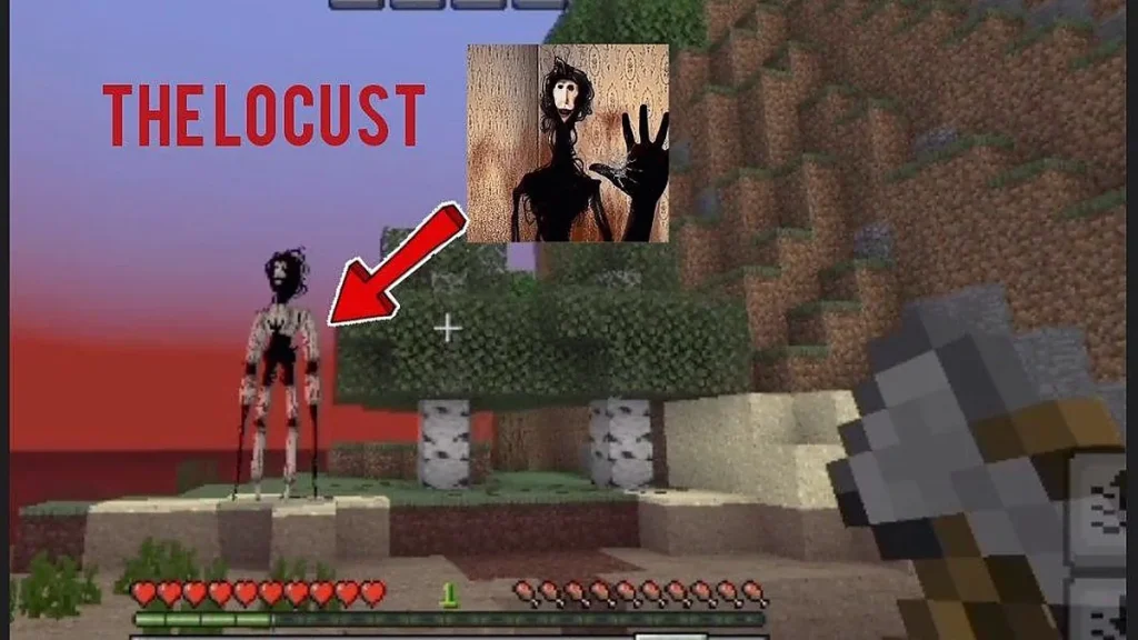 Мод The Locust (Doctor Nowhere) - Scary Horror Mod for Bedrock Edition Minecraft BE