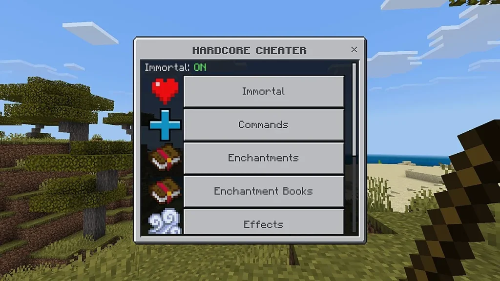 Мод Hardcore Cheater Minecraft BE