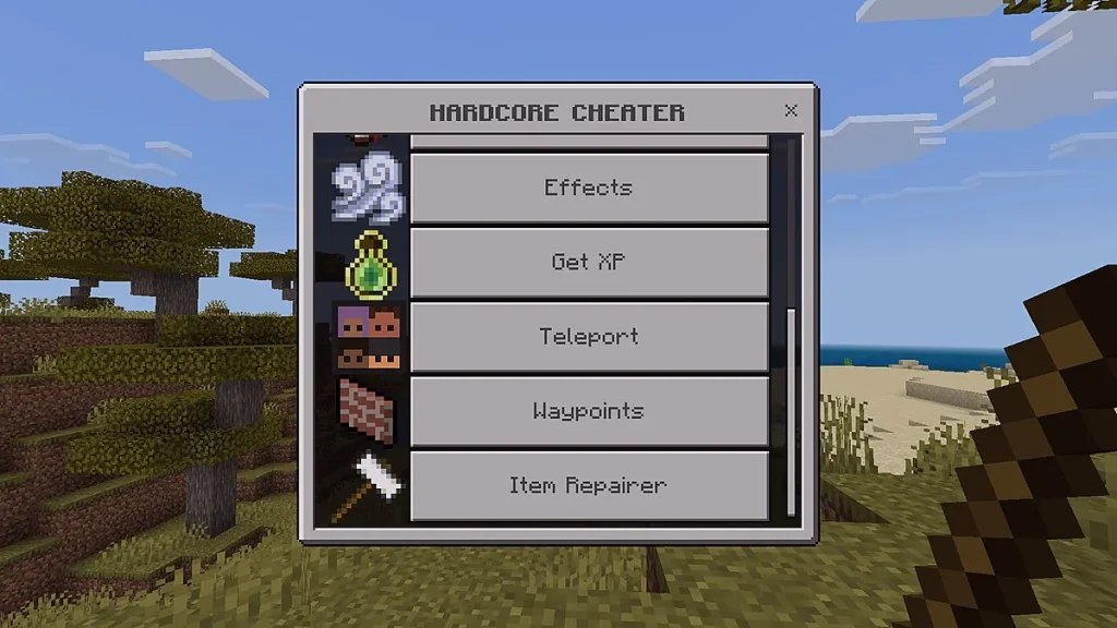 Мод Hardcore Cheater Minecraft BE