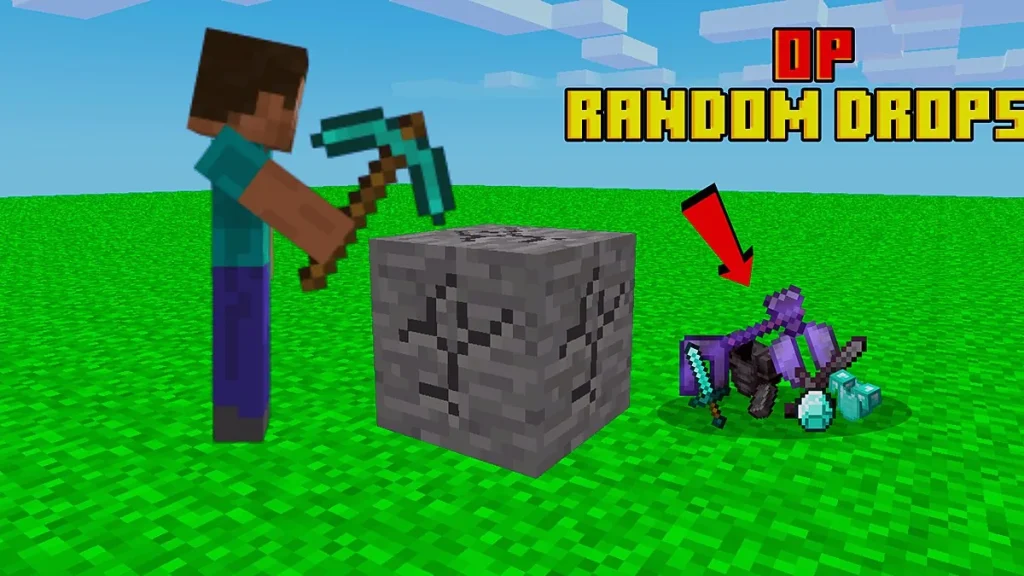 Мод Every Block Drops Are Random Minecraft BE