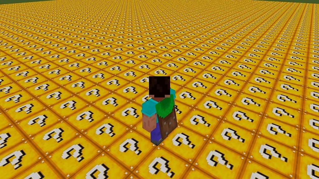 Мод LUCKY BLOCK CHUNK Minecraft BE