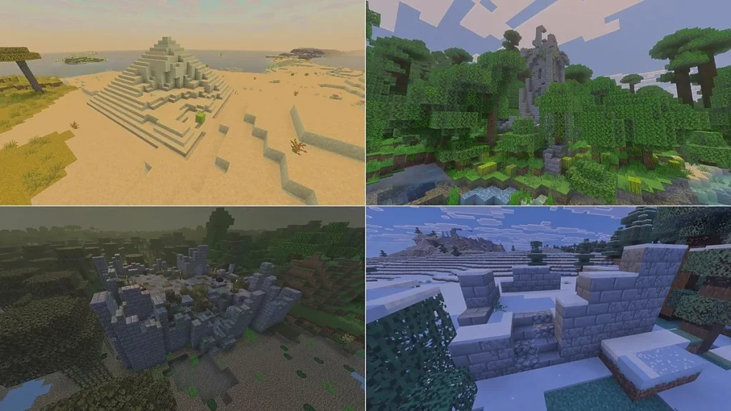 Мод Structures from the Past - New Structures & Mobs! (Achievements On) Minecraft BE