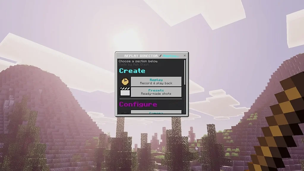 Мод Replay Director V2 - Cinematic Replay Add-on Minecraft BE