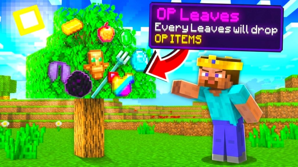 Мод Добыча с листвы Minecraft BE