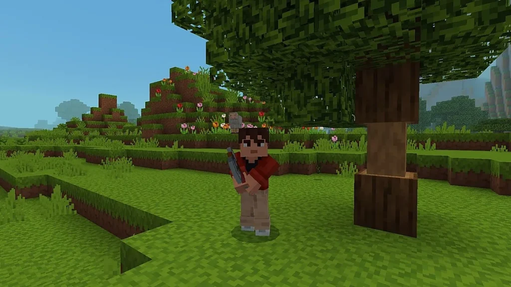 Мод Tree Chopper Add-on Minecraft BE