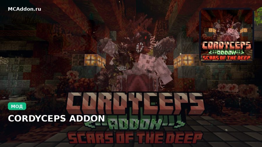 Мод CORDYCEPS ADDON Minecraft BE