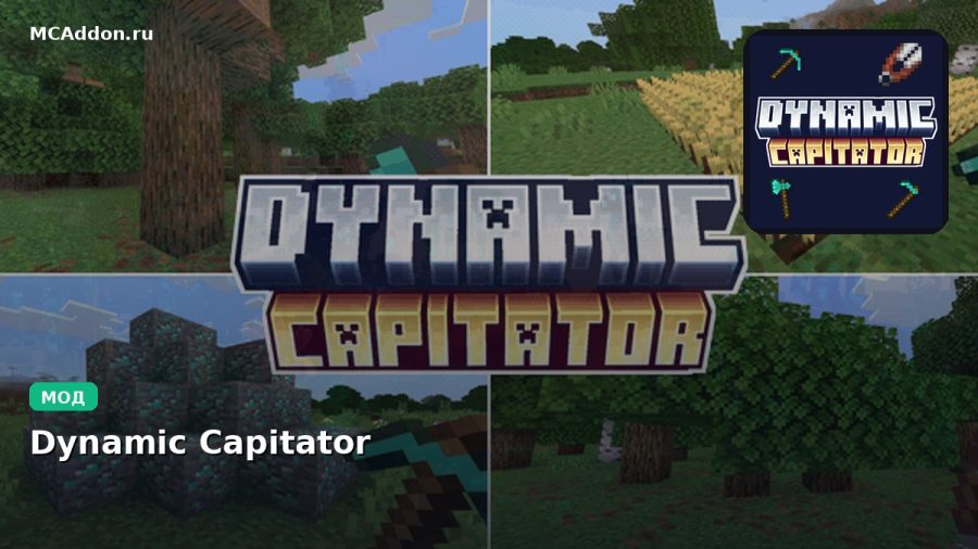 Мод Dynamic Capitator Minecraft BE